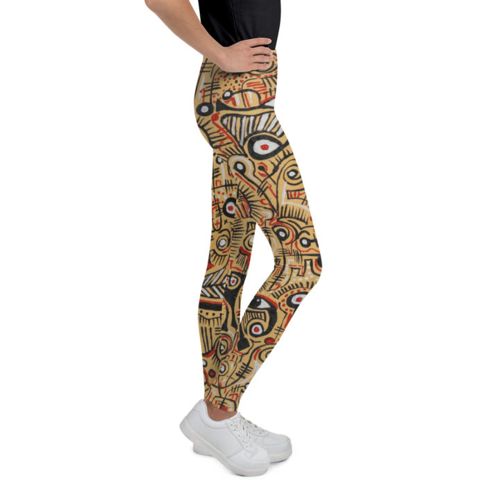 Youth Leggings Youth Girl's Athletic Dance Leggings Compression Pants Running Active Yoga Tights with Back Pocket - Image 4