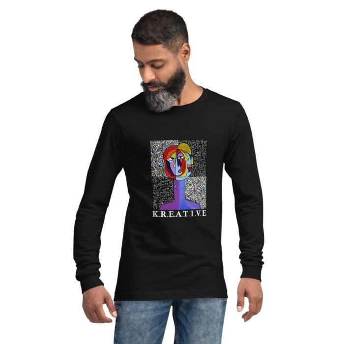 Sign Of Greatness Kreative Unisex Long Sleeve Tee Men's Long Sleeve Moisture Wicking Athletic Sport Training T-Shirt - Image 3