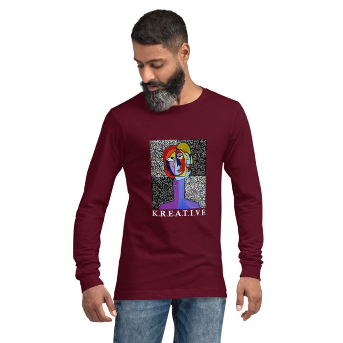 Sign Of Greatness Kreative Unisex Long Sleeve Tee Men's Long Sleeve Moisture Wicking Athletic Sport Training T-Shirt - Image 5