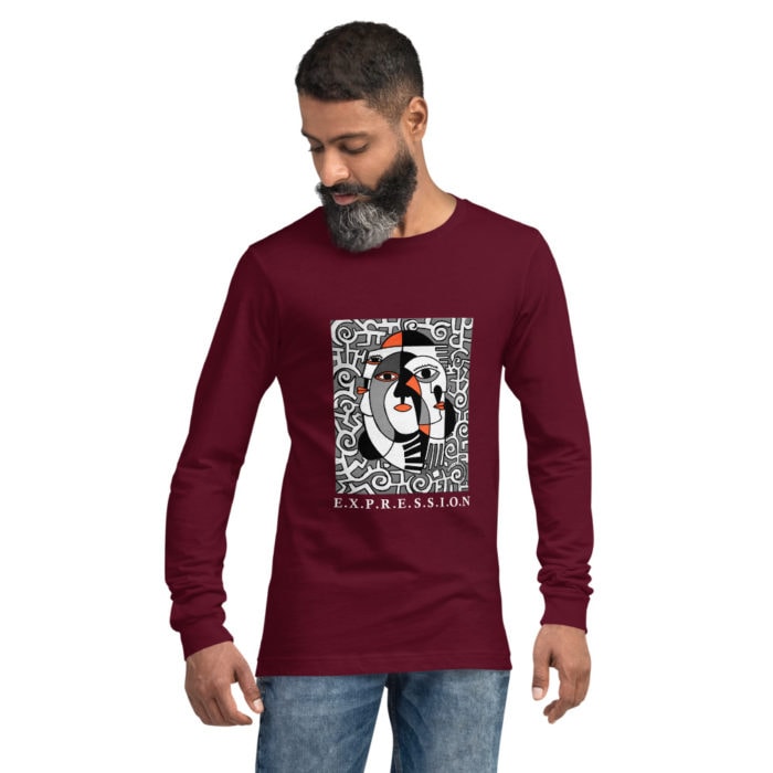 We All Have Stories Expression Unisex Long Sleeve Tee Men's Long Sleeve Moisture Wicking Athletic Sport Training T-Shirt