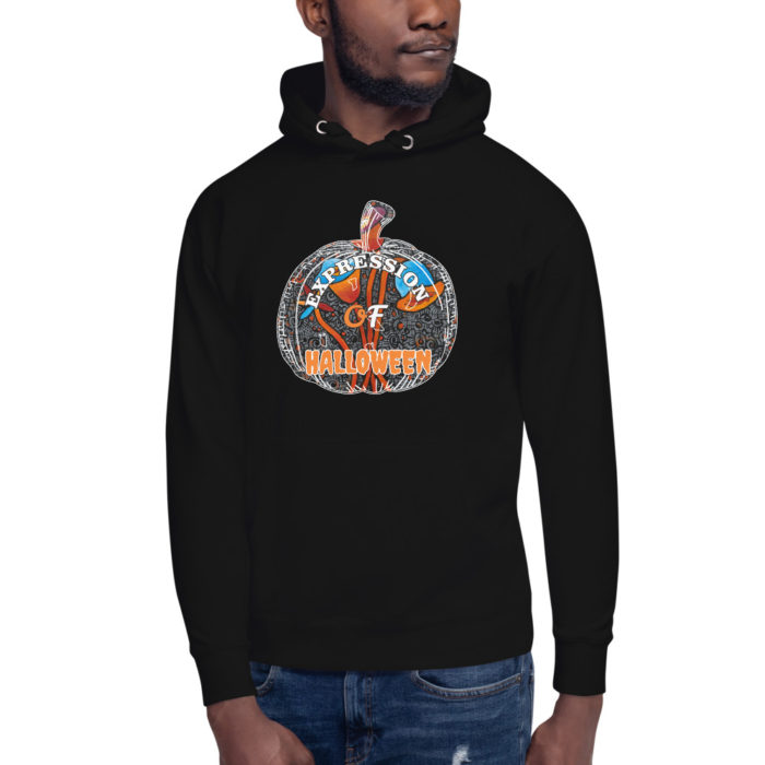 Halloween Unisex Hoodie Artwork Pumpkin Face