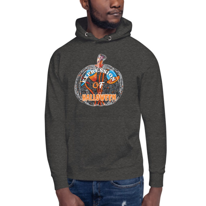 Halloween Unisex Hoodie Artwork Pumpkin Face - Image 4