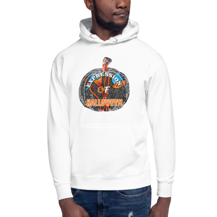 Halloween Unisex Hoodie Artwork Pumpkin Face - Image 6