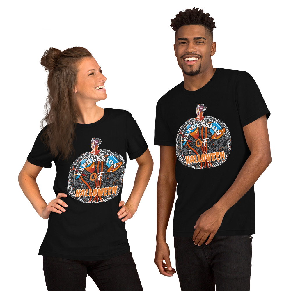 Halloween Short-Sleeve Unisex T-Shirt Artwork Pumpkin Face